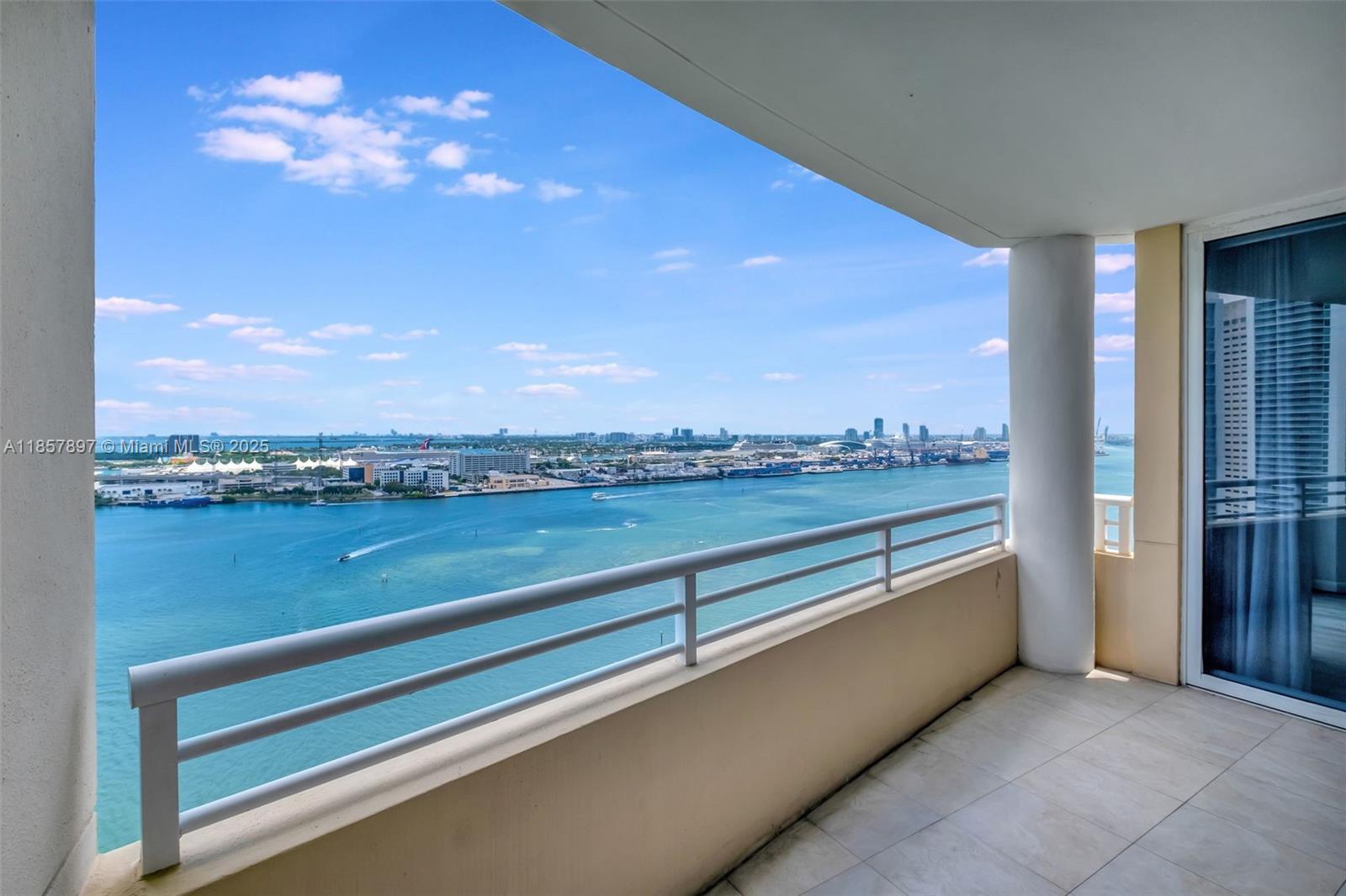 848 Brickell Key Drive, Unit 2602 Miami, FL 33131 - Photo 33 of 40 a view of balcony with furniture