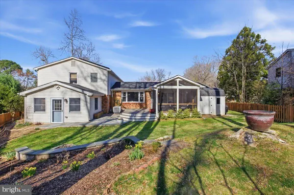 a view of swimming pool with a garden