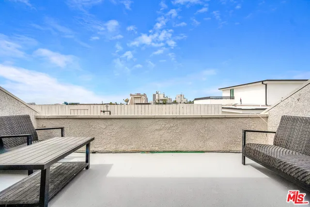 a view of terrace with seating space