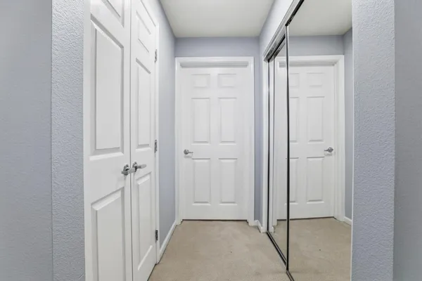 a view of a closet area