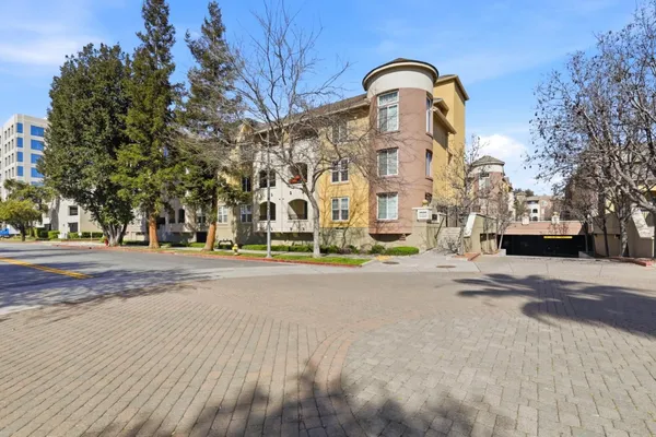 a building view with a outdoor space