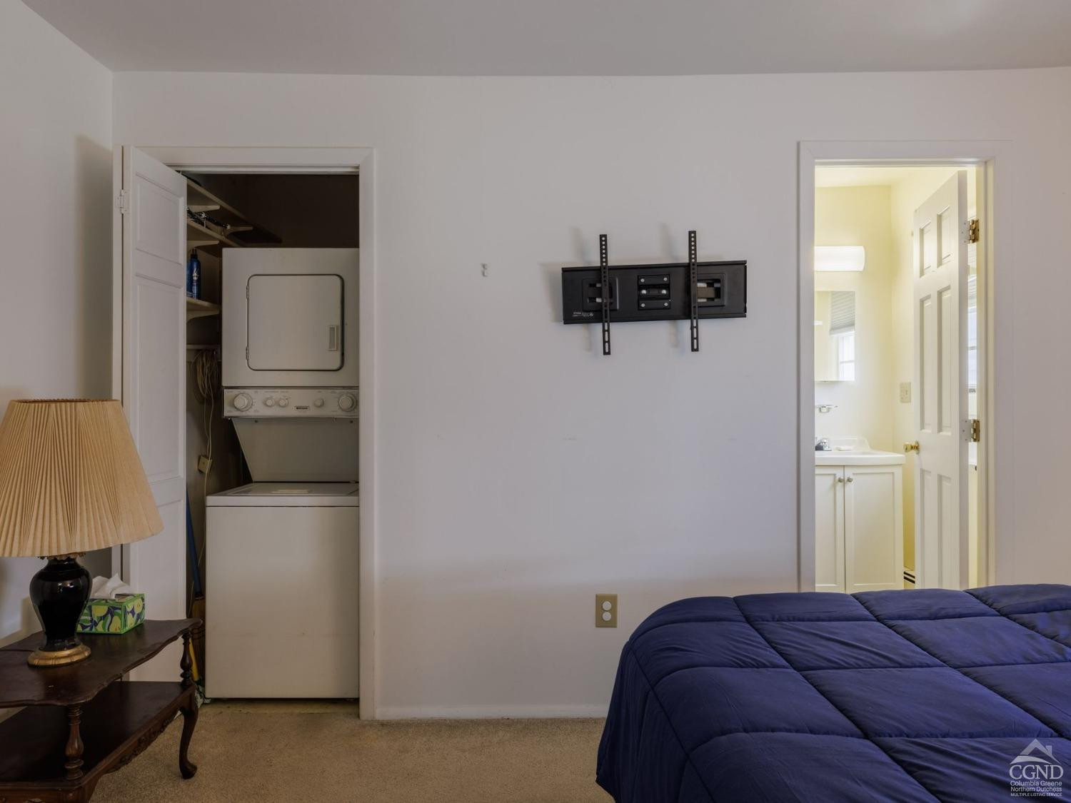 25 Vets Road Windham, NY 12496 - Photo 47 of 74 a bedroom with a bed and a cabinets