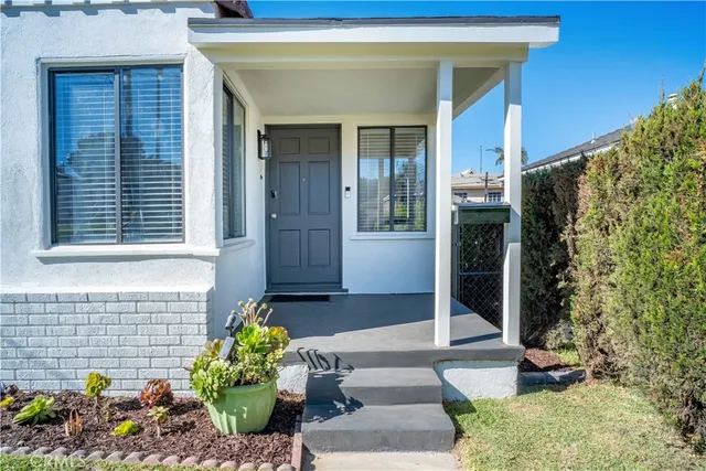 a front view of a house