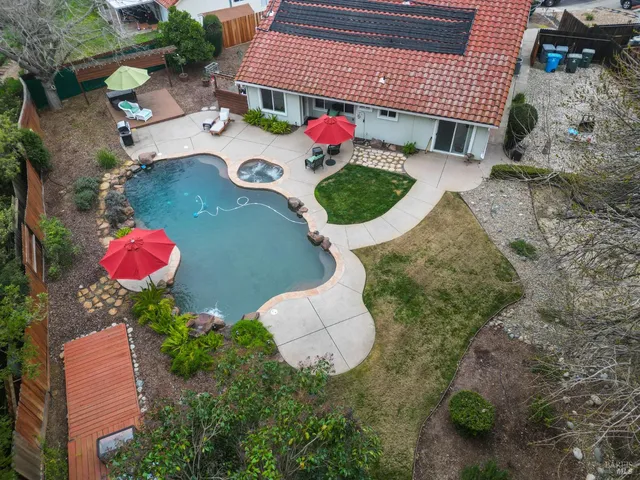 an aerial view of a city