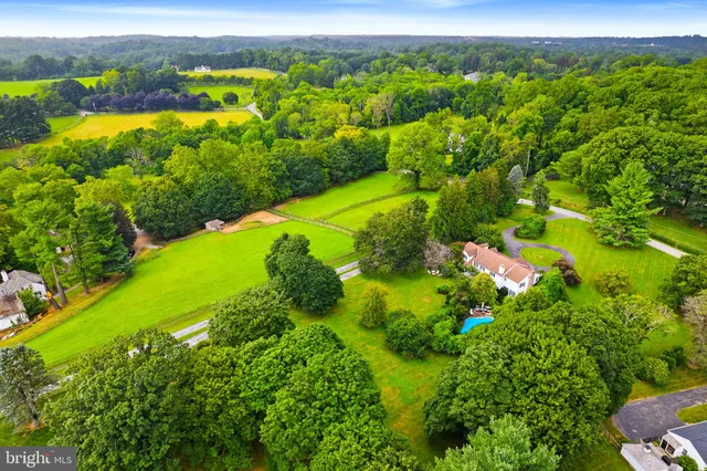 a view of a bunch of trees and houses