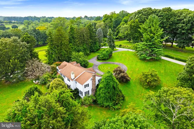 a view of a lake with a house