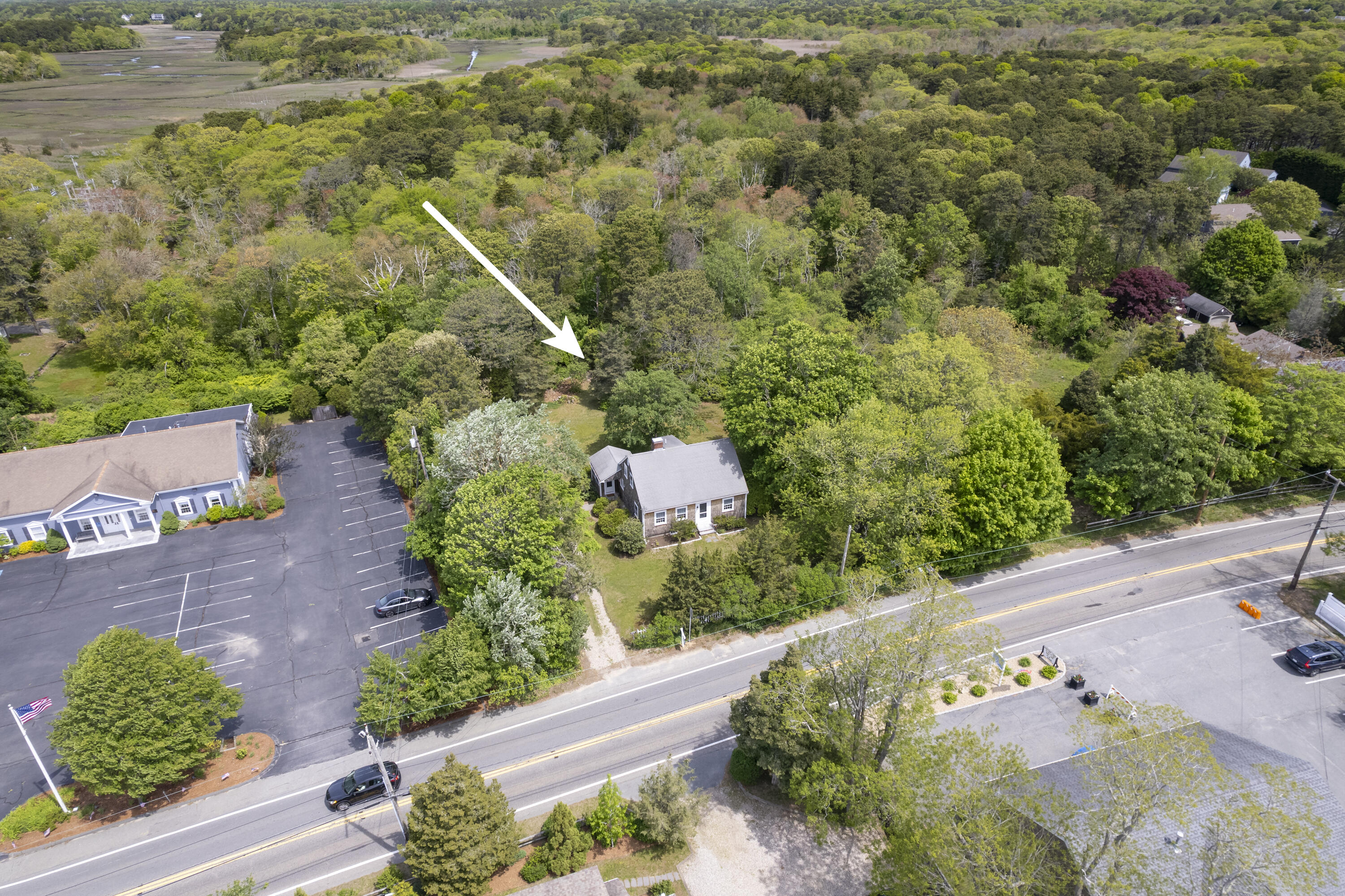 264 Route 28 Harwich, MA 02646 - Photo 39 of 39 an aerial view of a house with a yard