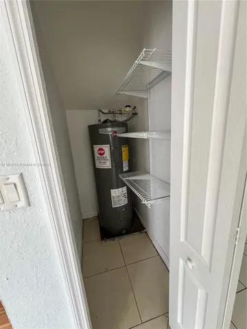 a room with storage and utility