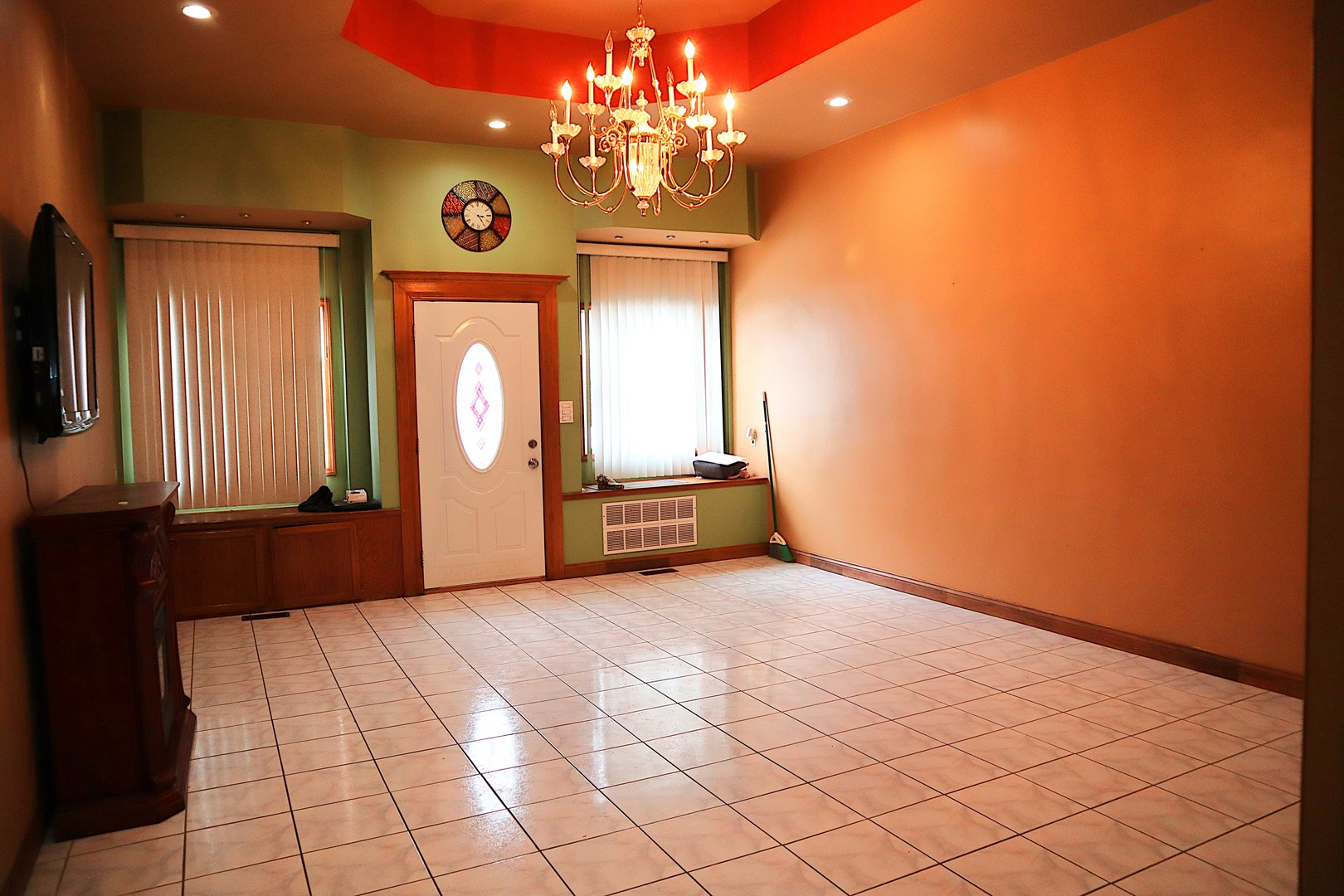 1934 West 21st Place Chicago, IL 60608 - Photo 11 of 25 a view of a hallway with a chandelier