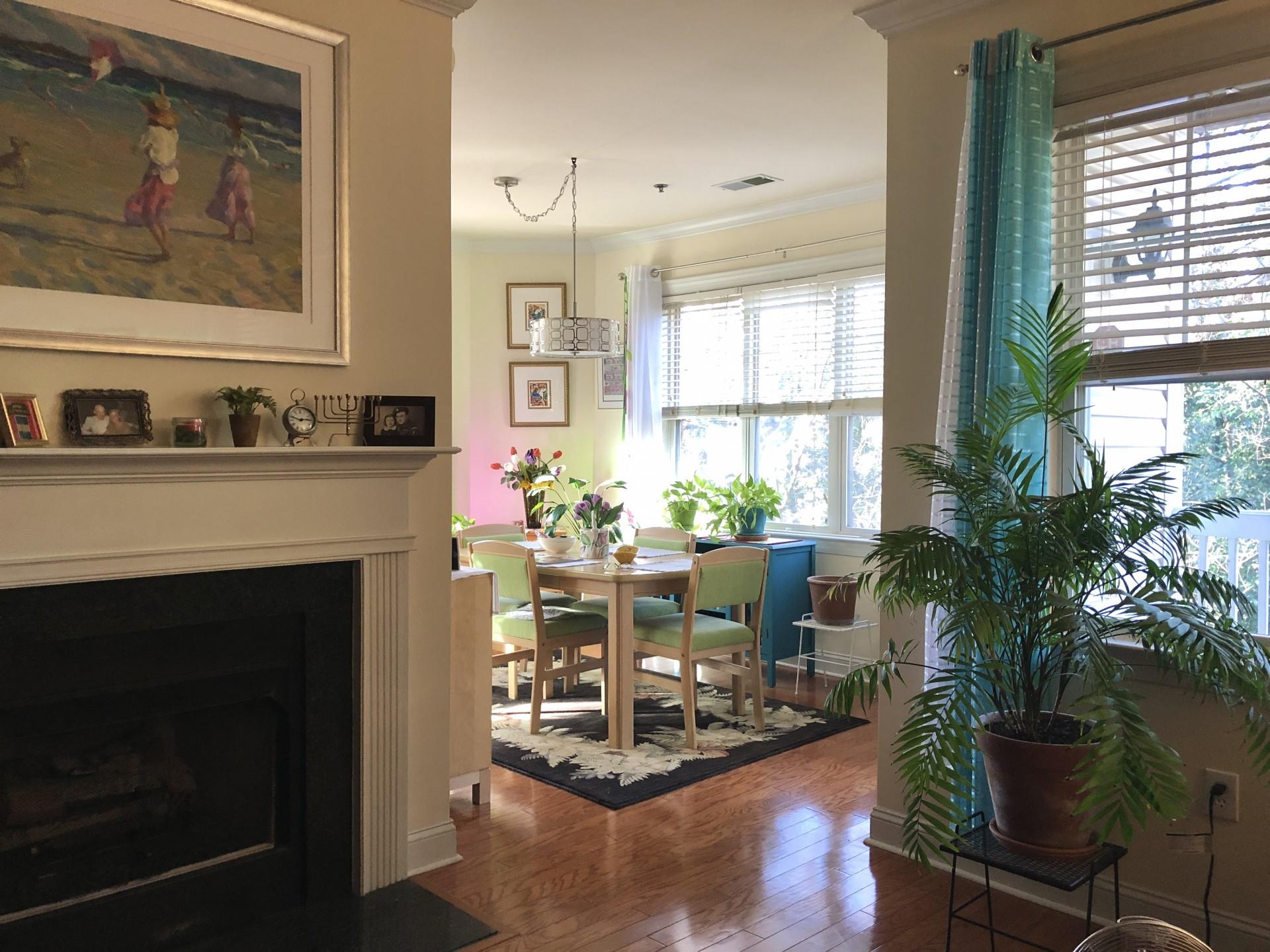 5601 Fairview Road, Unit 26 Charlotte, NC 28209 - Photo 5 of 22 a living room with furniture and a fireplace