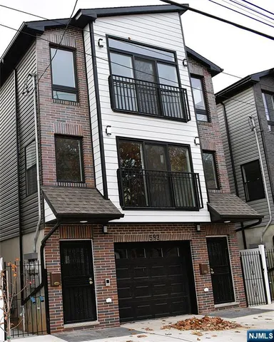 a front view of a house