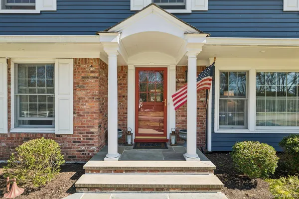 a front view of a house