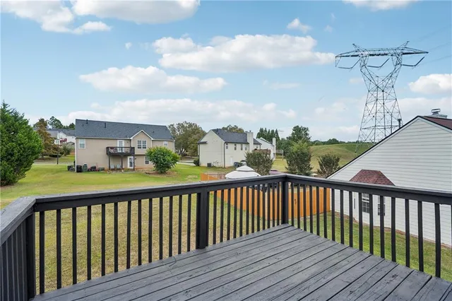 a view of city from a balcony
