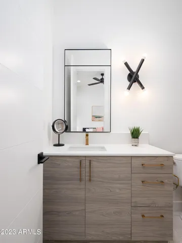 a bathroom with a bathtub and toilet