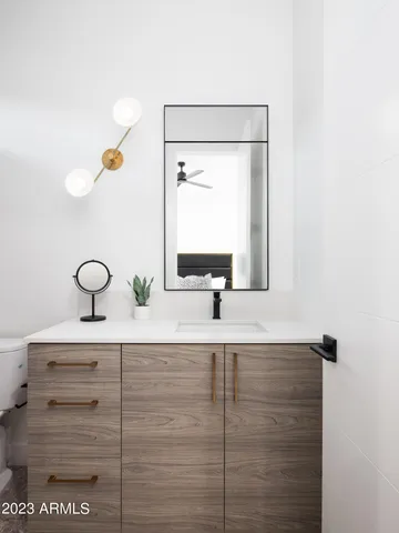 a view of swimming pool with a yard