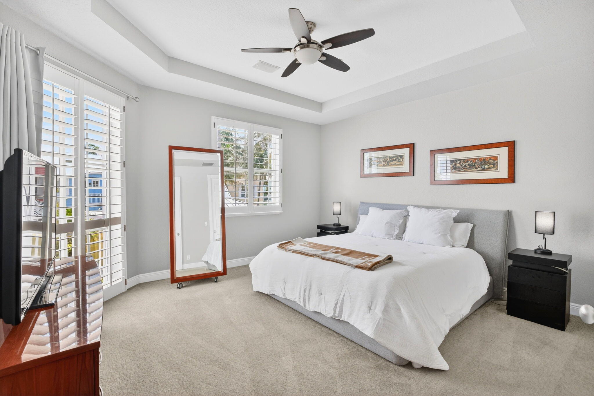 2860 Marina Circle Lighthouse Point, FL 33064 - Photo 16 of 37 Primary Bedroom with Balcony