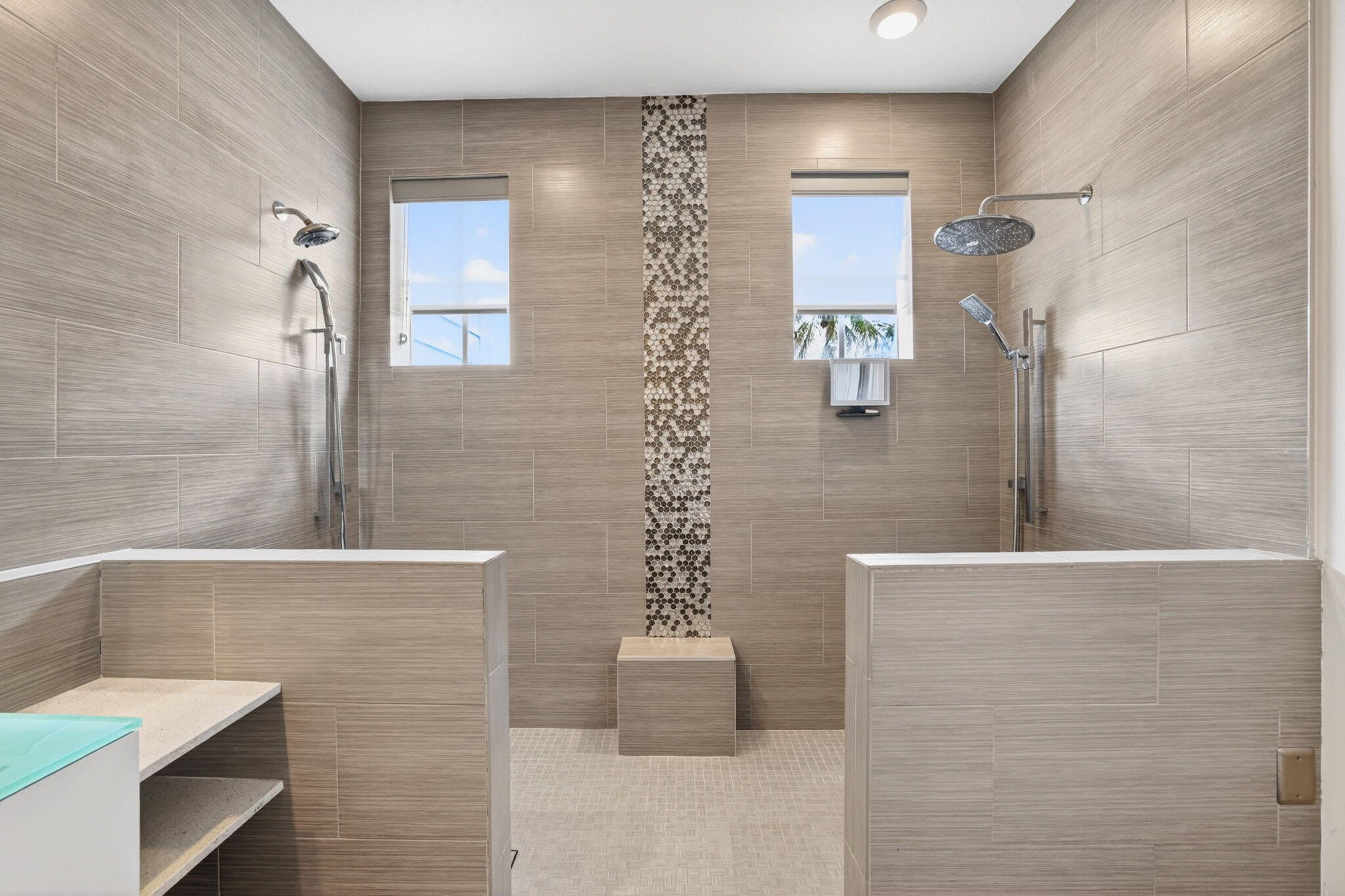 2860 Marina Circle Lighthouse Point, FL 33064 - Photo 17 of 37 Primary Bath with Dual Shower Heads