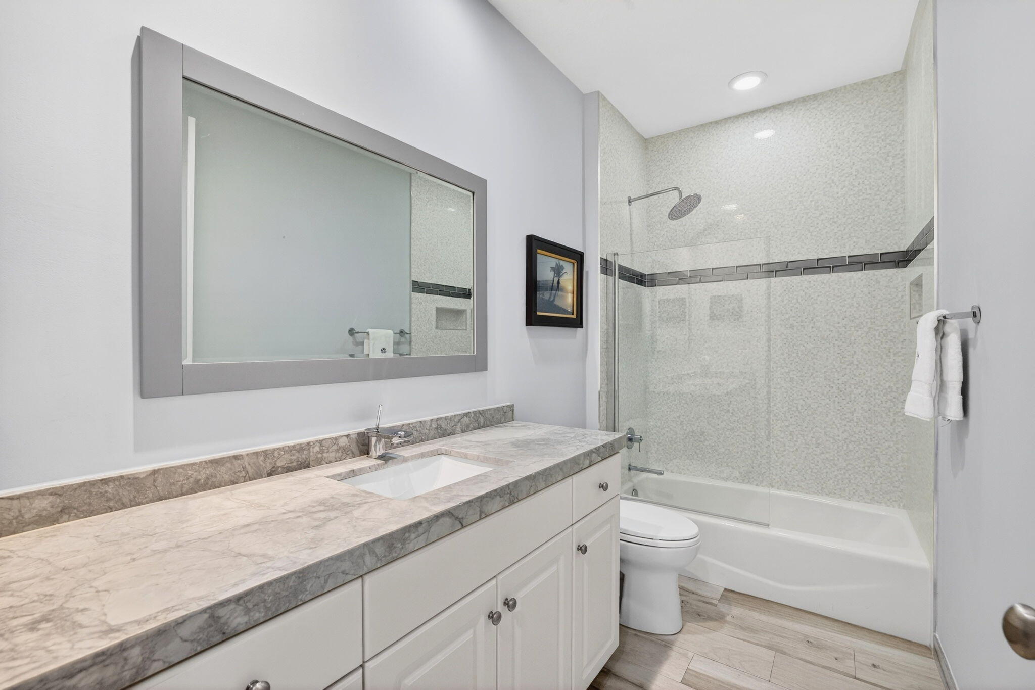 2860 Marina Circle Lighthouse Point, FL 33064 - Photo 28 of 37 Updated guest bath