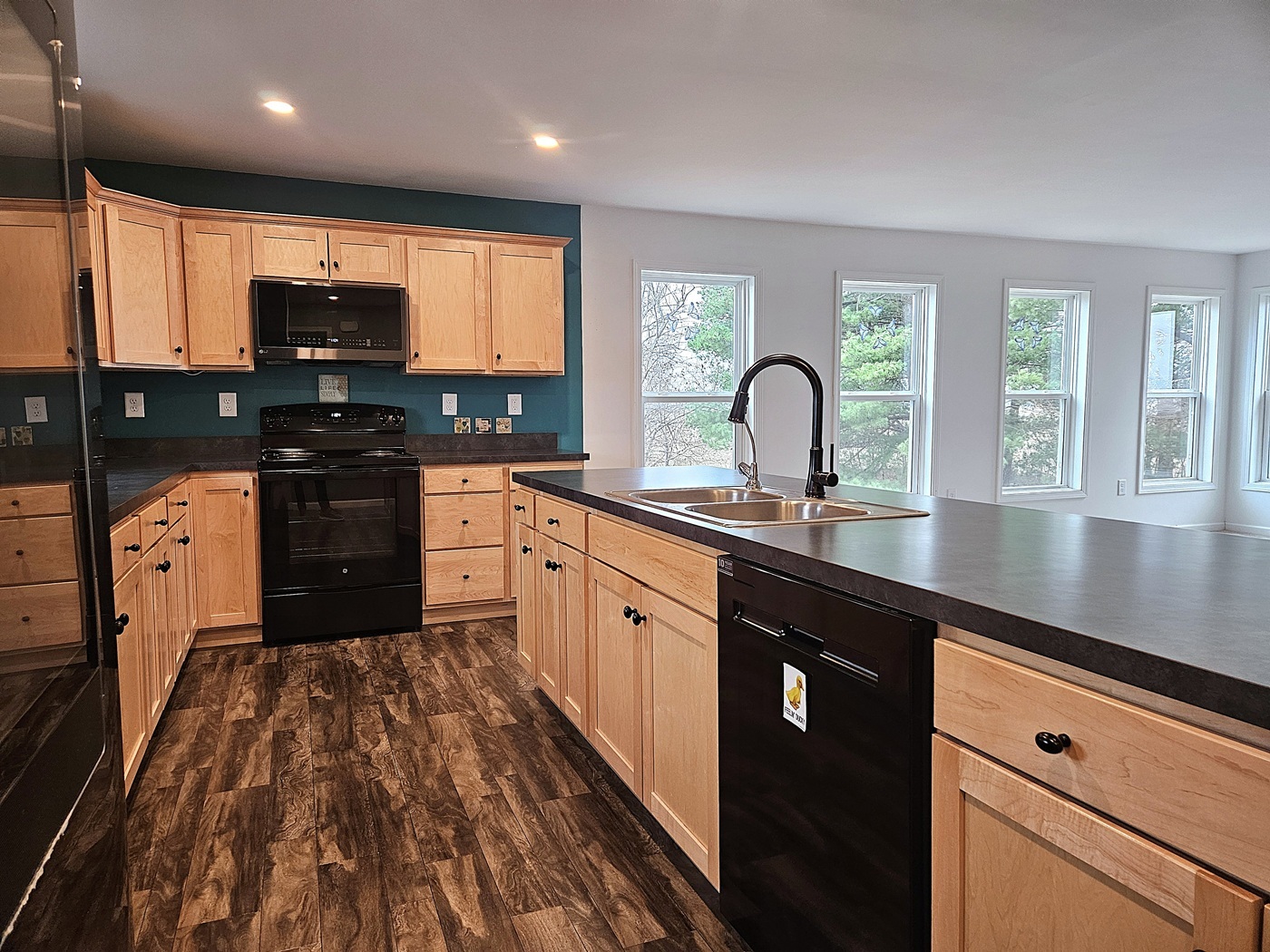 809 McCoy Road Amboy, IL 61310 - Photo 3 of 58 a kitchen with stainless steel appliances granite countertop a stove a sink dishwasher and a microwave