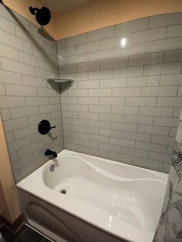 a house view with a garden space