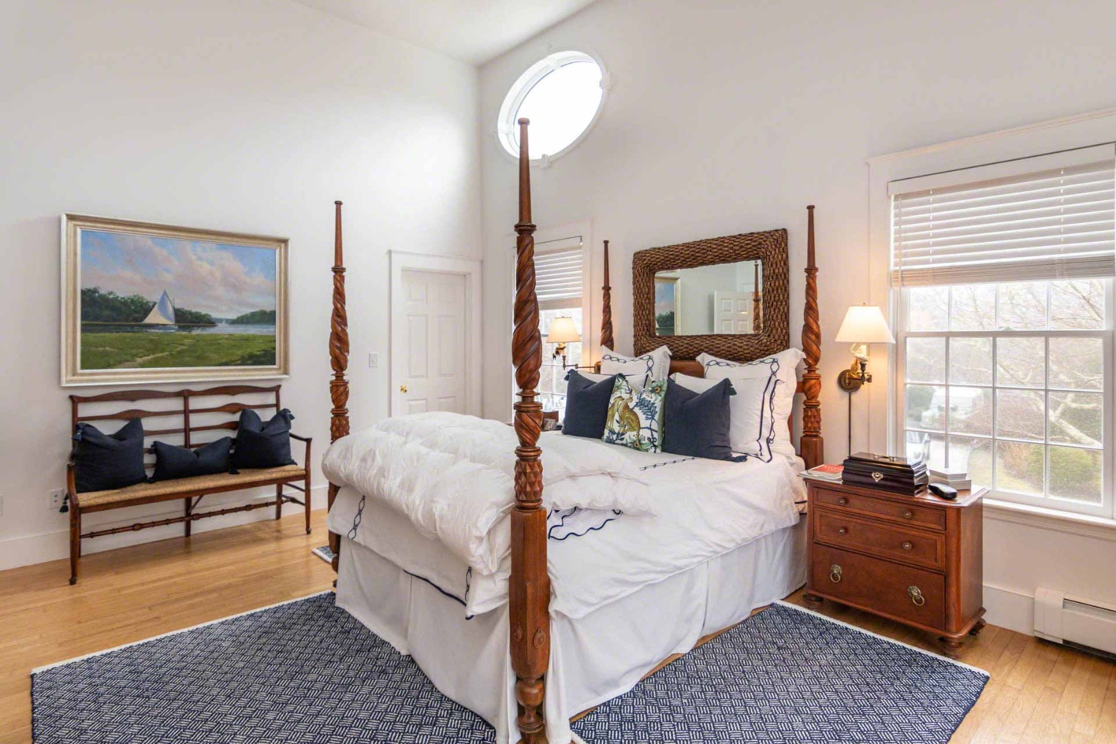 22 Edgartown Bay Road Edgartown, MA 02539 - Photo 30 of 55 a bed room with a bed and a flat tv screen