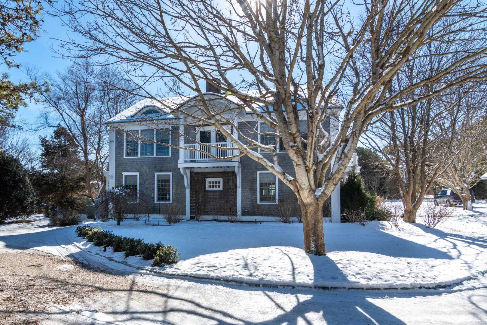 22 Edgartown Bay Road Edgartown, MA 02539 - Photo 55 of 55 a front view of a house with a yard