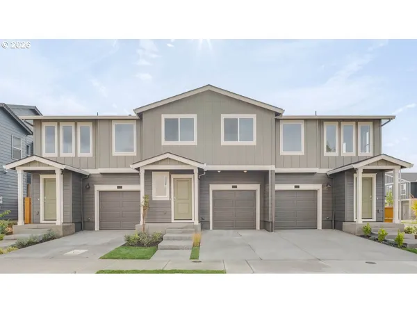 a house view with a garden space