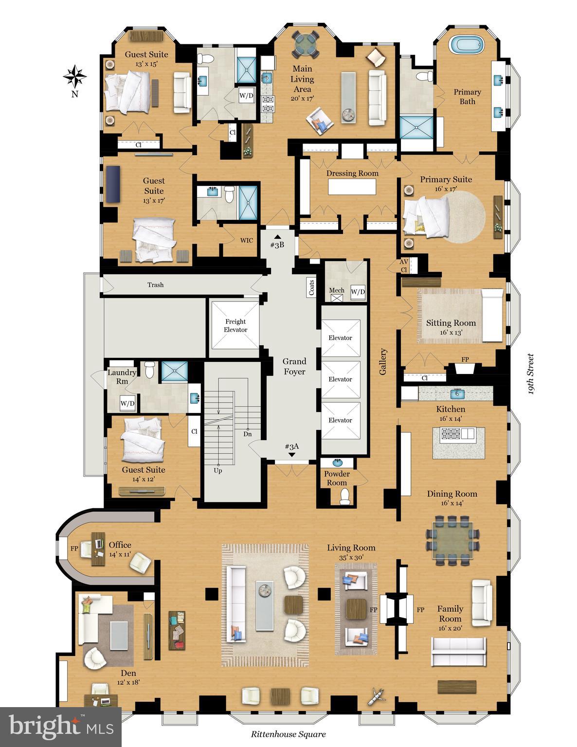 1830 Rittenhouse Square, Unit 3A Philadelphia, PA 19103 - Photo 65 of 73