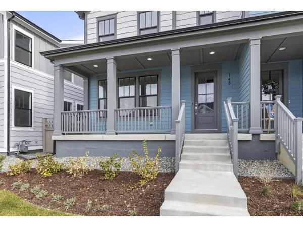 a view of a house with a wooden floor