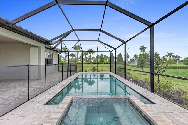 a view of outdoor space with wooden fence
