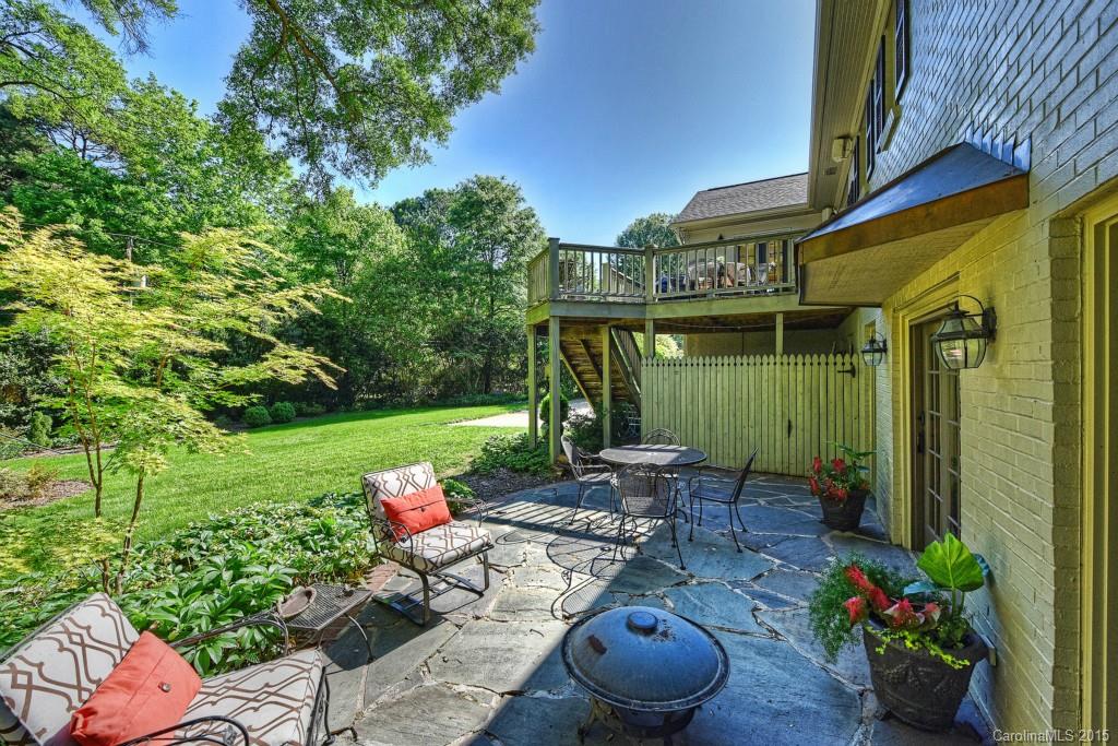 3118 Ferncliff Road Charlotte, NC 28211 - Photo 21 of 24 a view of a patio with chairs potted plants