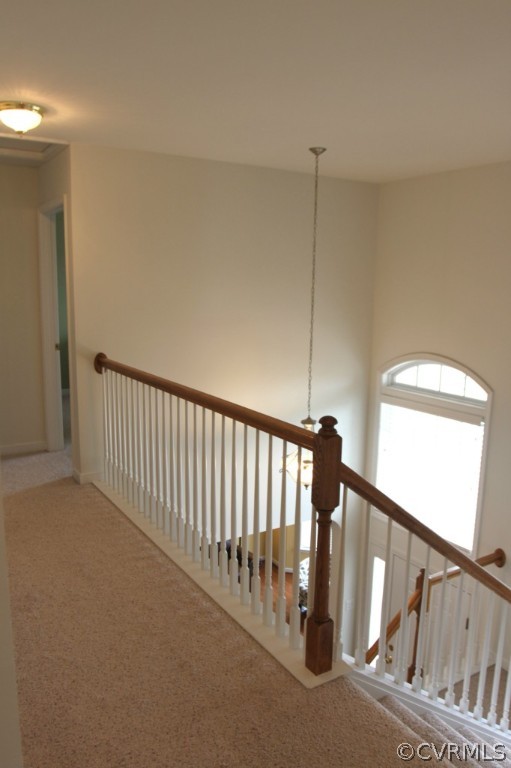 2930 Burley Ridge Terrace Chester, VA 23831 - Photo 20 of 24 a view of staircase with railing and white walls
