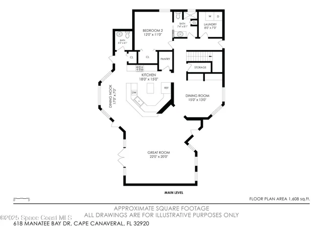 $799,900 | 618 Manatee Bay Drive, Cape Canaveral, FL 32920