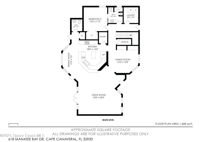 $799,900 | 618 Manatee Bay Drive, Cape Canaveral, FL 32920