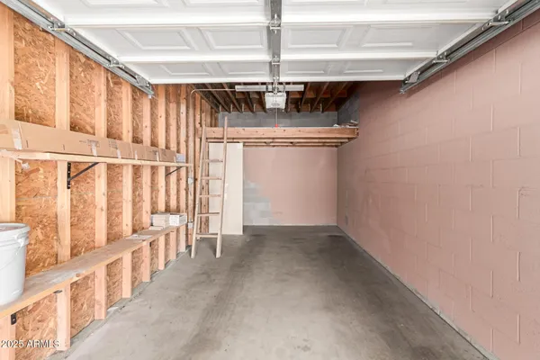 a view of porch with wooden floor