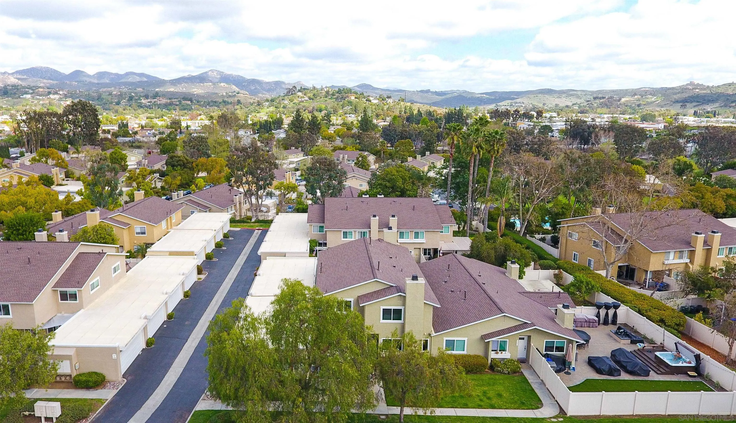 13657 Comuna Drive Poway, CA 92064 - Photo 35 of 36 an aerial view of residential houses with outdoor space
