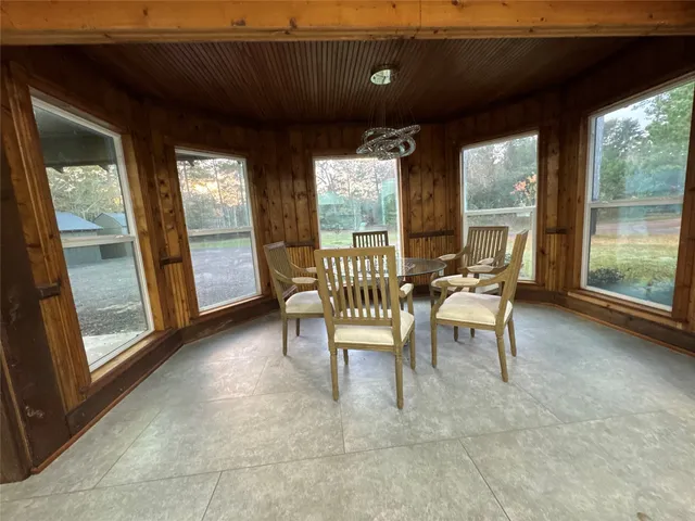 a view of room with window and closet