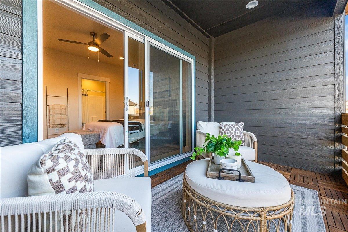 1445 North Bluffs Ridge Lane Boise, ID 83704 - Photo 8 of 47 Balcony featuring ceiling fan