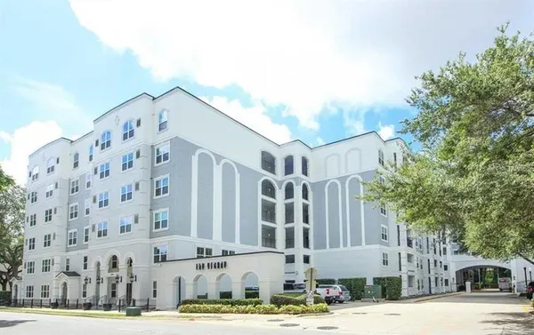 a front view of a building