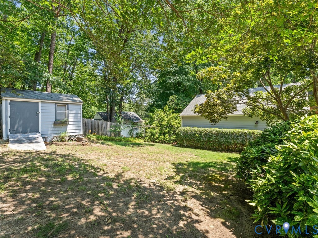 3524 Ludgate Road Chester, VA 23831 - Photo 36 of 44 Expansive backyard featuring a storage shed with r