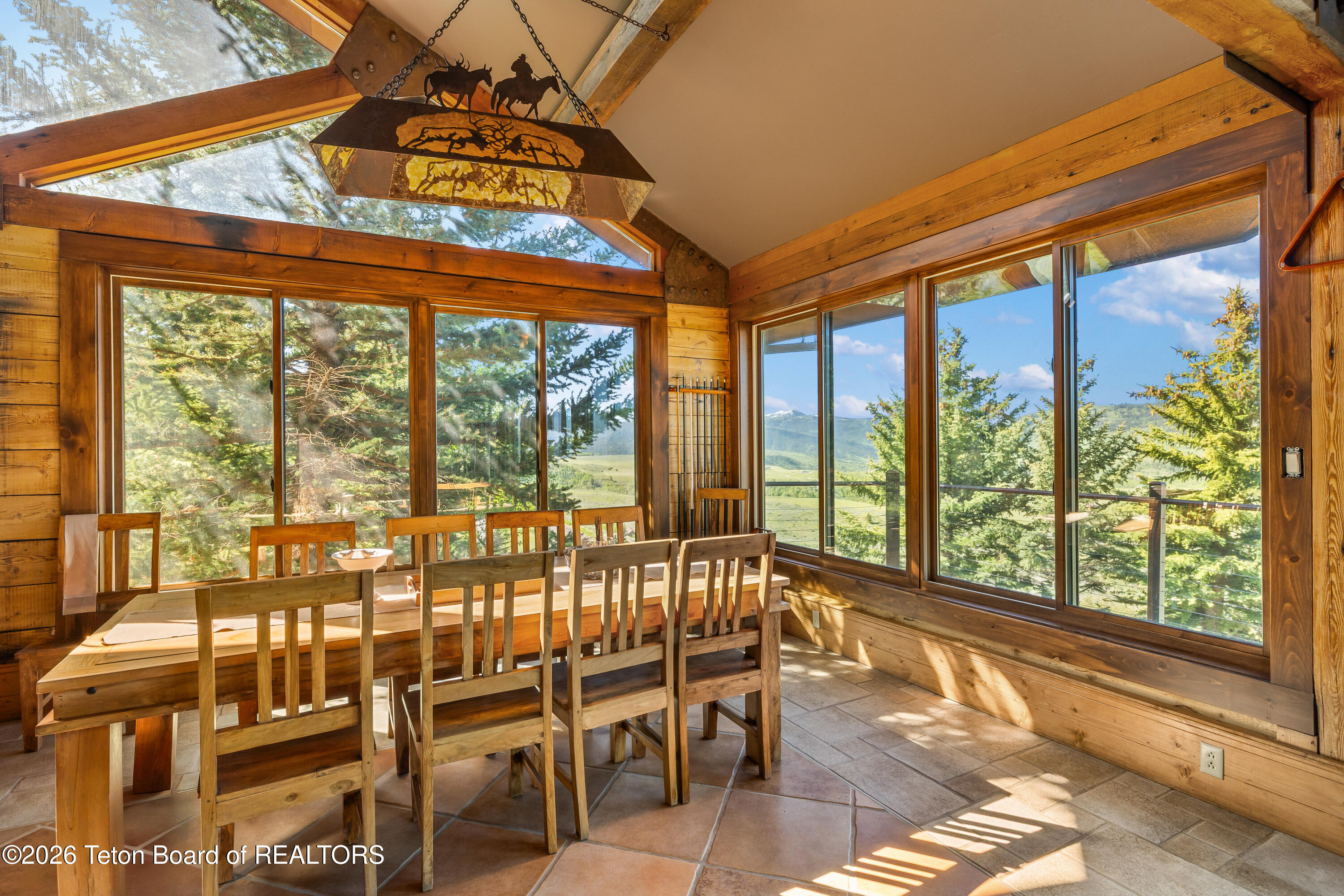 2490 La Bonte Road Jackson, WY 83001 - Photo 7 of 50 Dining Table Windows