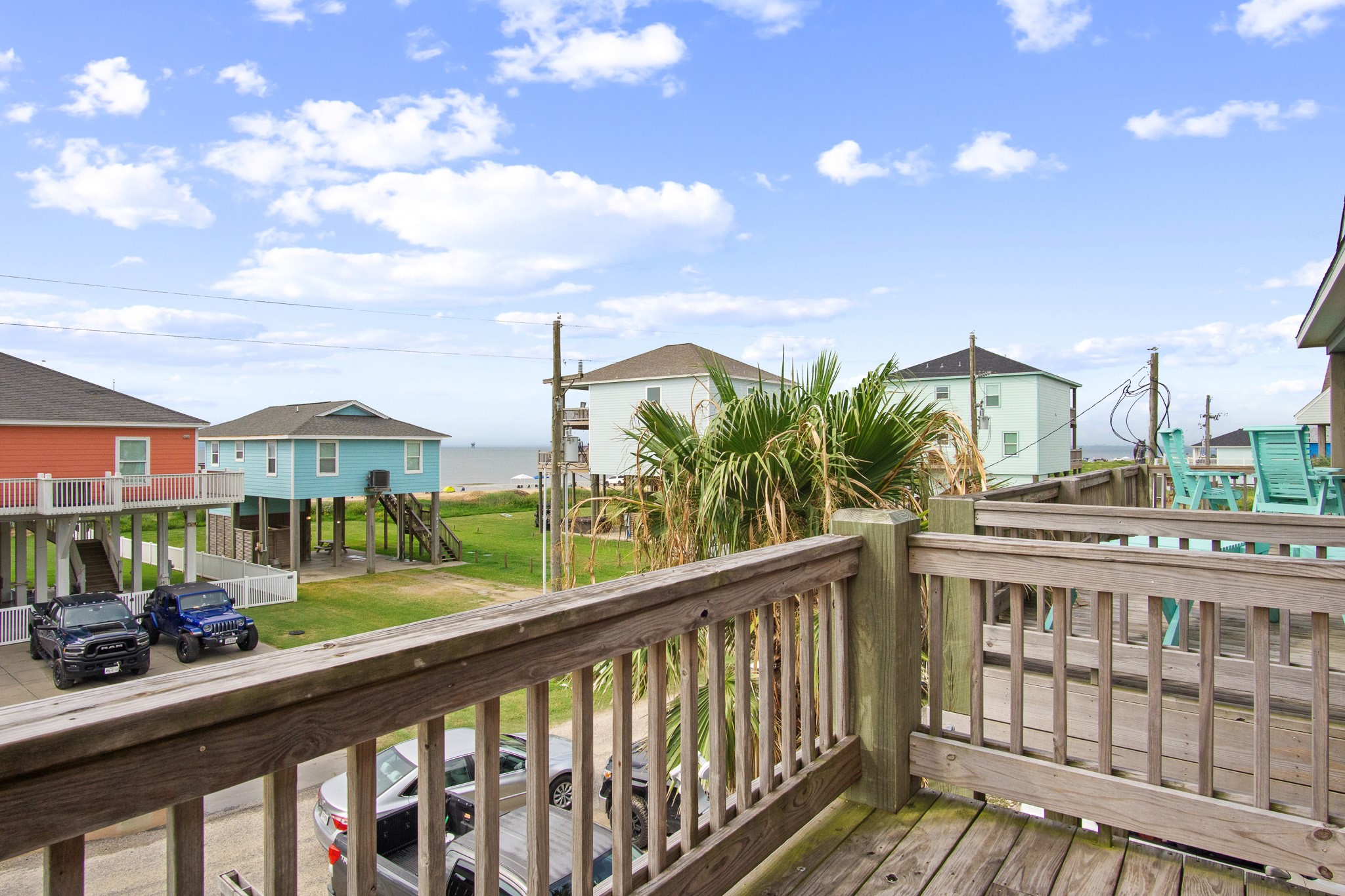 1819 Redfish Lane Crystal Beach, TX 77650 - Photo 1 of 34 a view of a city from a balcony