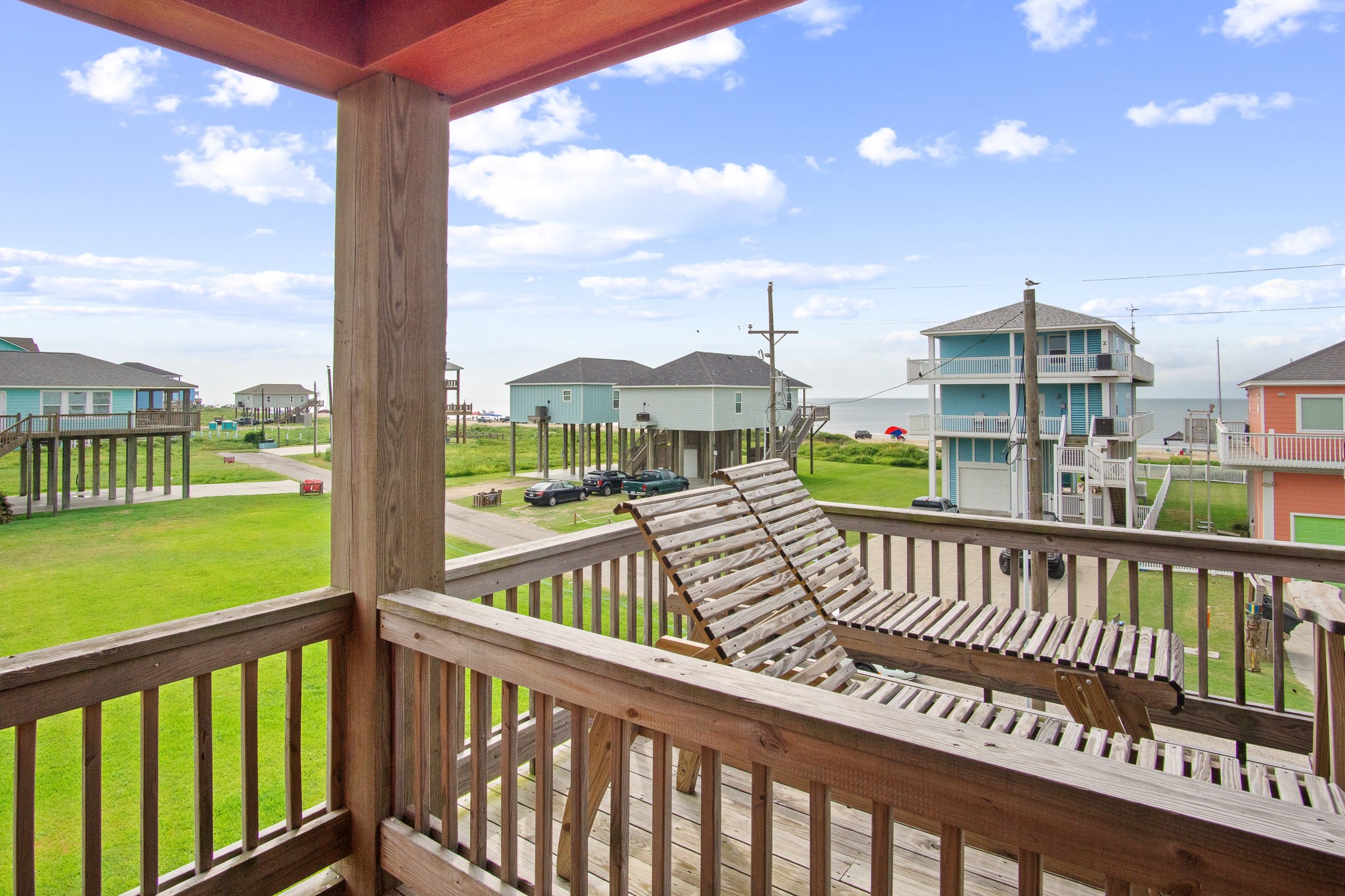 1819 Redfish Lane Crystal Beach, TX 77650 - Photo 27 of 34 a view of a city from a balcony