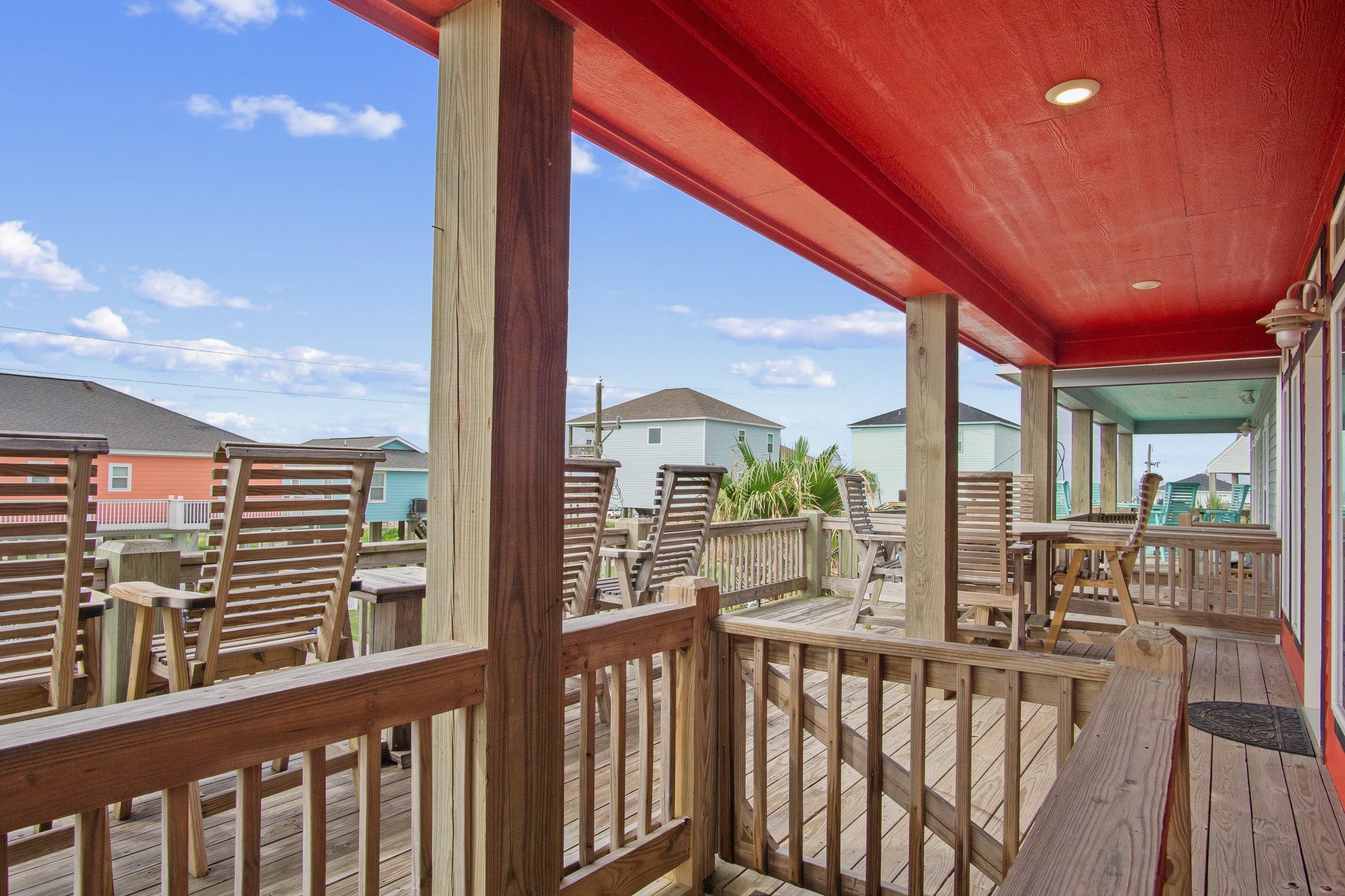 1819 Redfish Lane Crystal Beach, TX 77650 - Photo 28 of 34 a city view from a balcony