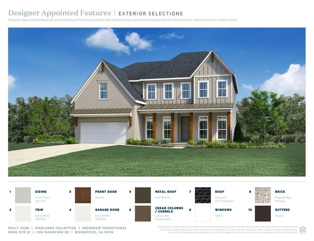 1168 Ridgeview Road Woodstock, GA 30188 - Photo 2 of 17 a view of a yard in front of a house