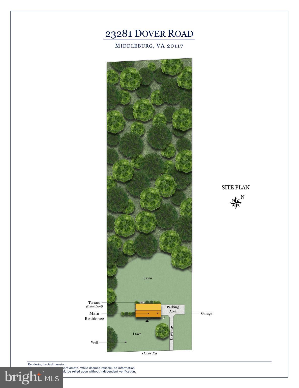 23281 Dover Road Middleburg, VA 20117 - Photo 34 of 65 Site Plan for 23281 Dover Road