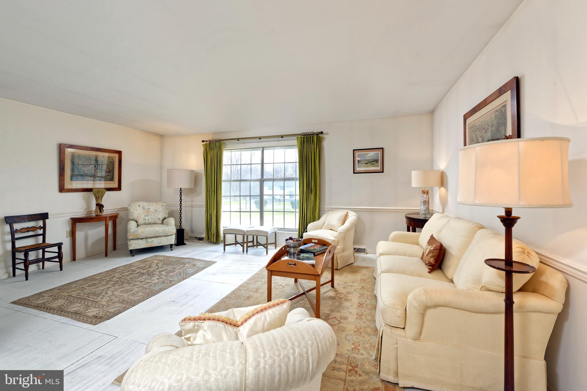 Full view of the large the Living Room