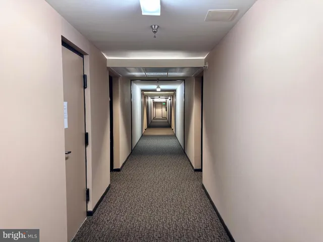 a view of a hallway view with hallway