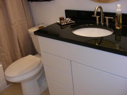 274 Appletree Court, Unit 274 Buffalo Grove, IL 60089 - Photo 12 of 15 a bathroom with a sink and mirror with toilet