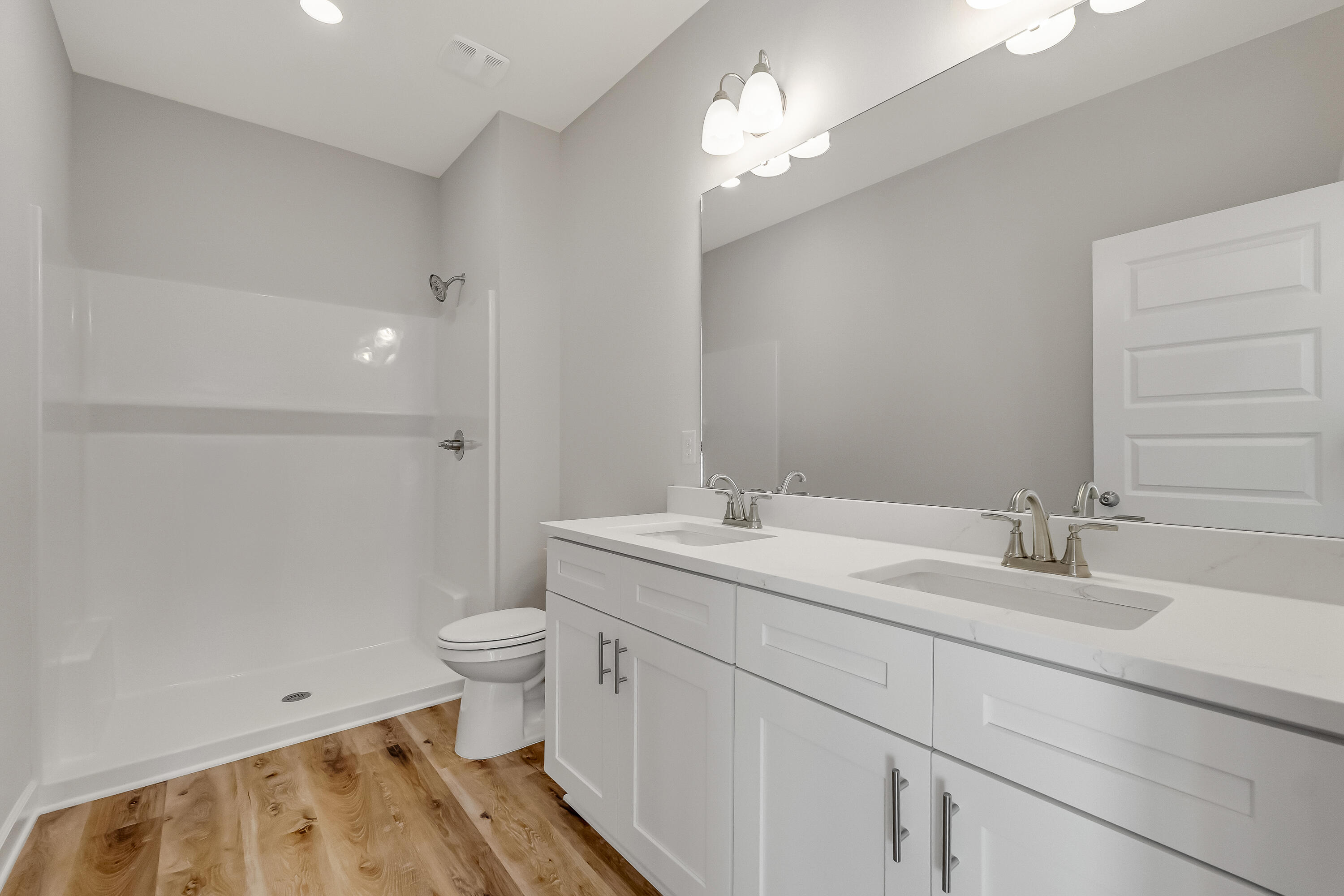 593 Brock Avenue Crestview, FL 32539 - Photo 12 of 19 a bathroom with a sink a toilet and shower